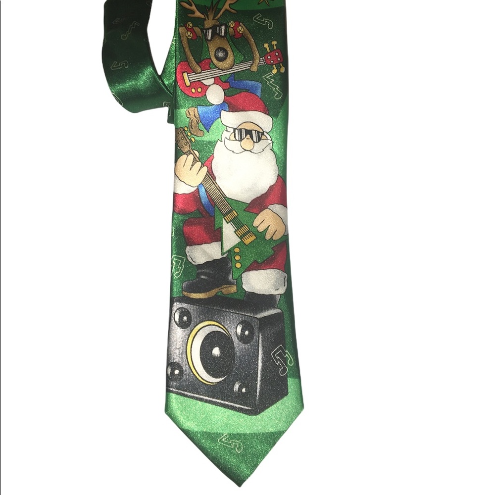 Protocol Rock On Christmas Necktie